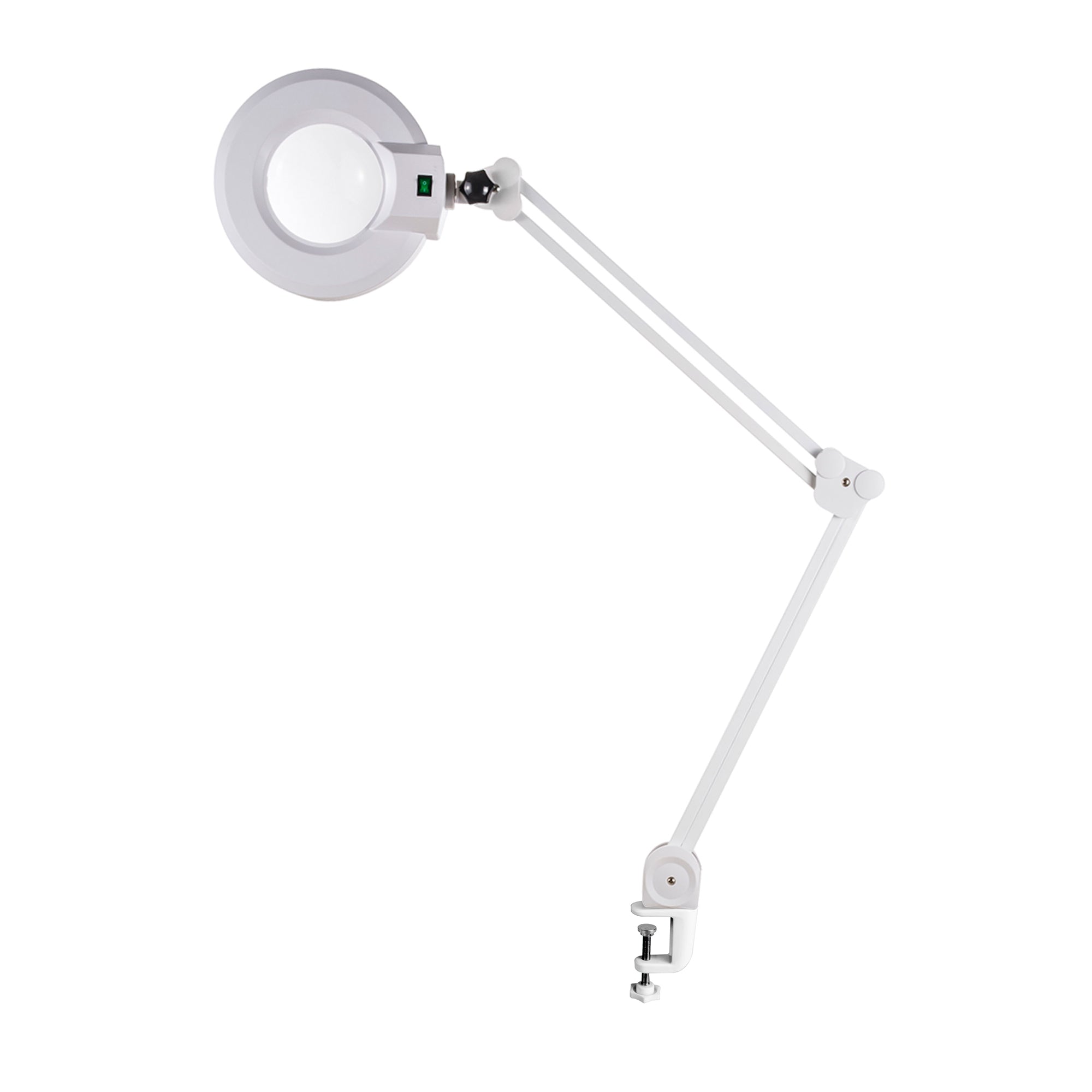 Barneys Bradford LED Magnifying Lamp Including Table Clamp - White