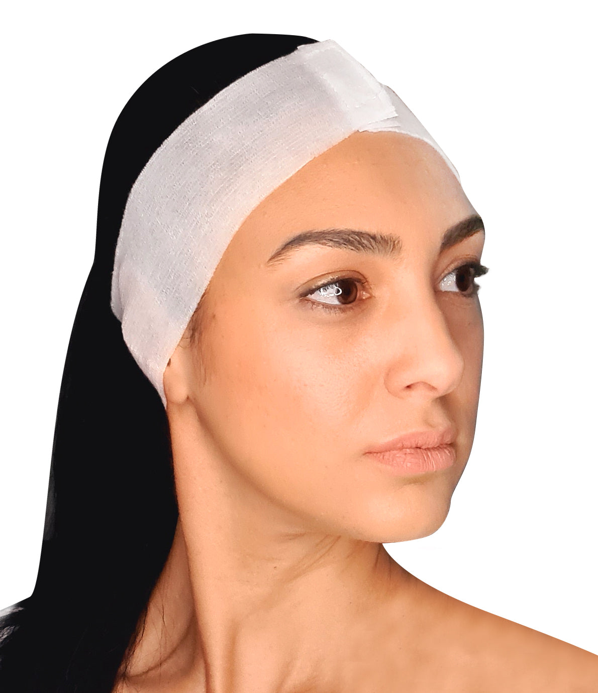 Barneys Premium Disposable Stretch Headband with Velcro - 50 Pieces