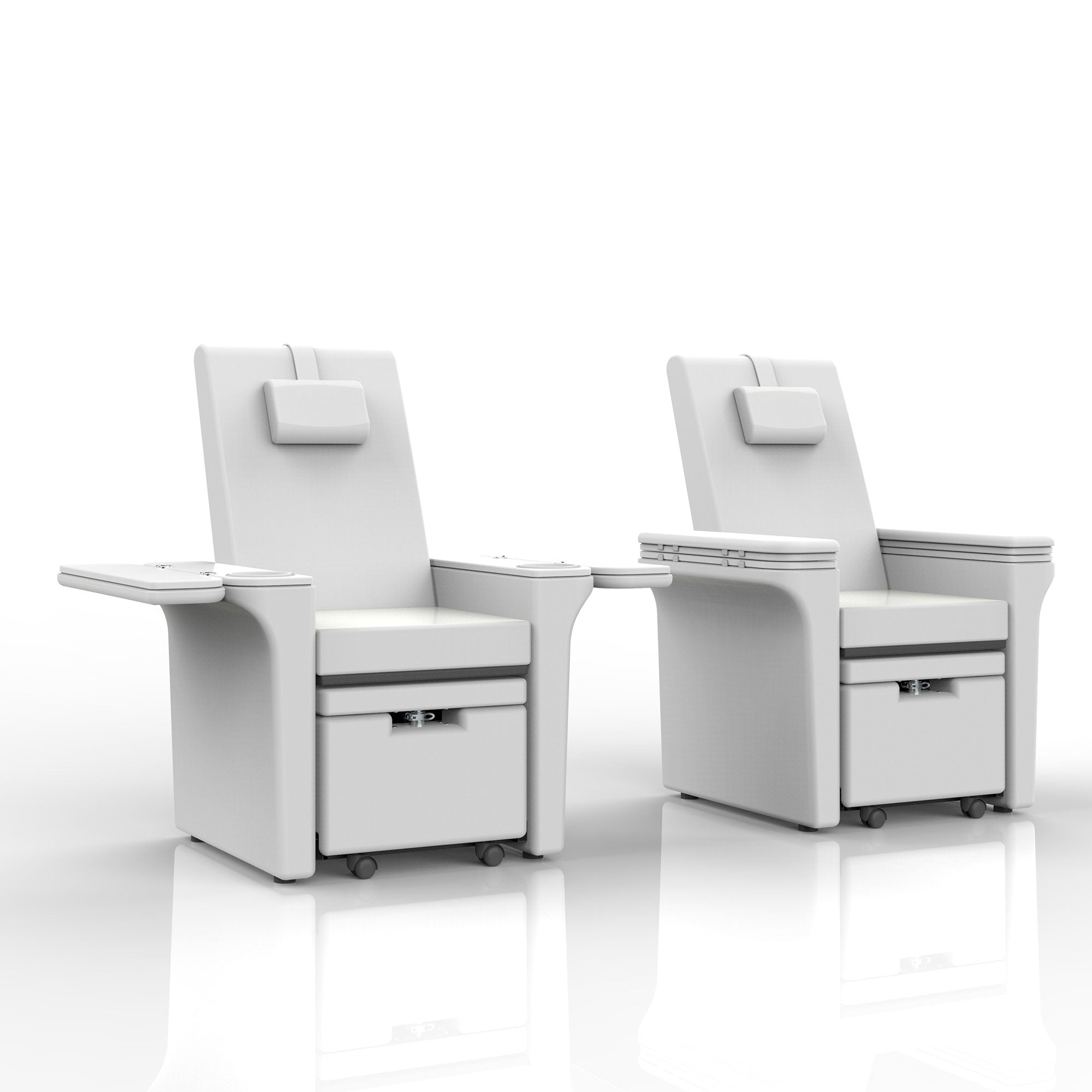 Barneys Mani & Pedi Spa Treatment Chair No Plumbing - White