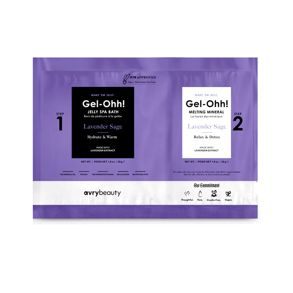 Avry Beauty Gel-Ohh! Jelly Spa 2-Step Soak & Scrub Pedi Bath