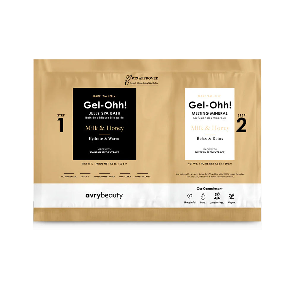 Avry Beauty Gel-Ohh! Jelly Spa 2-Step Soak & Scrub Pedi Bath