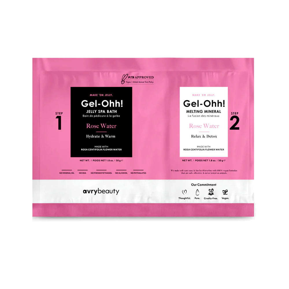 Avry Beauty Gel-Ohh! Jelly Spa 2-Step Soak & Scrub Pedi Bath