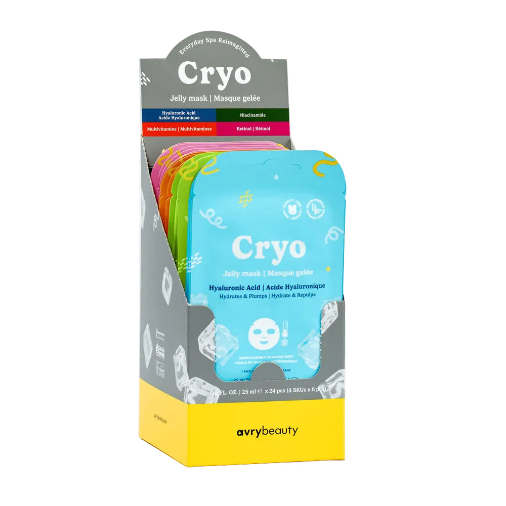 Avry Beauty Cryo Jelly Facial Mask Assorted Kit - 24 pieces