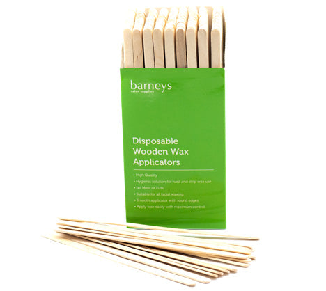 Barneys Disposable Wooden Wax Applicators - Mini - 500 Pieces