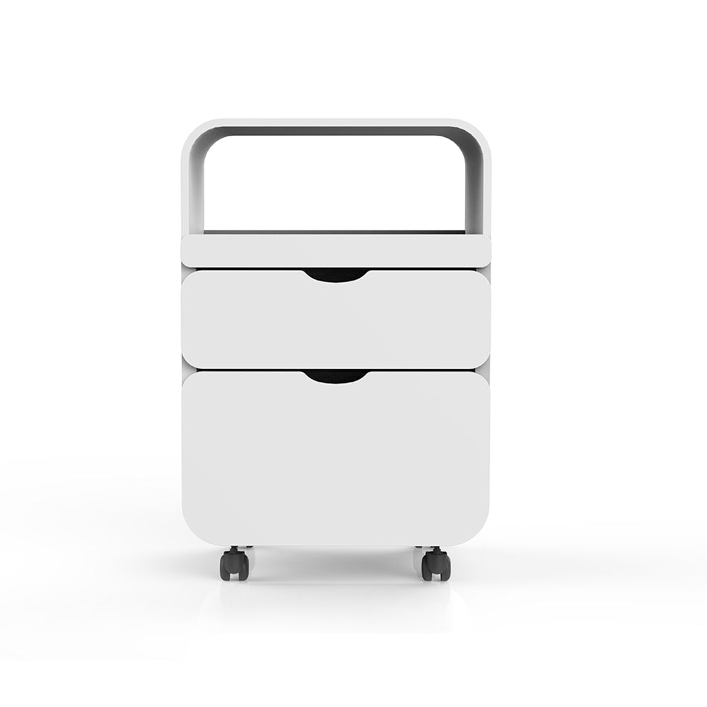 Barneys Paris 2 Drawer Beauty Trolley - White