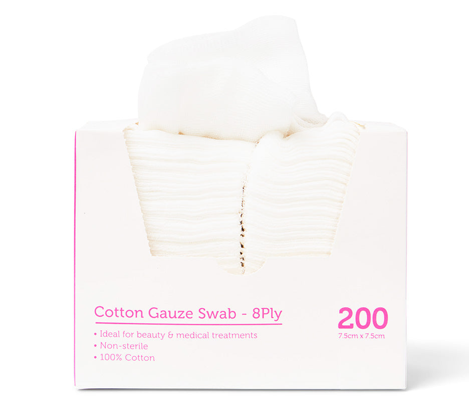 Barneys Gauze Swab 8 Ply 7.5cm x 7.5cm - Pack of 200