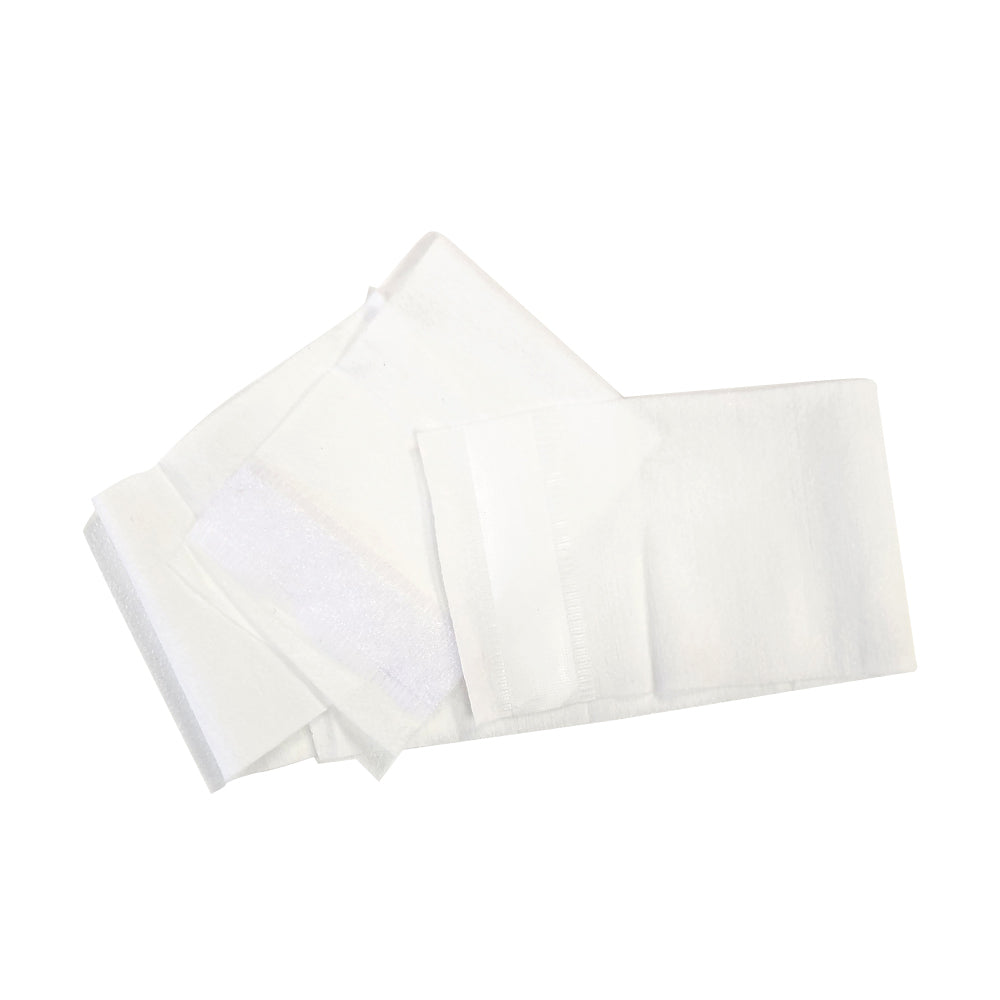 Barneys Lite Stretch Disposable Headbands with Velcro - White - 50 pieces