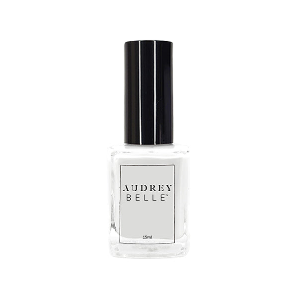 Audrey Belle Vegan Nail Polish 15ml - Bright French White Crème