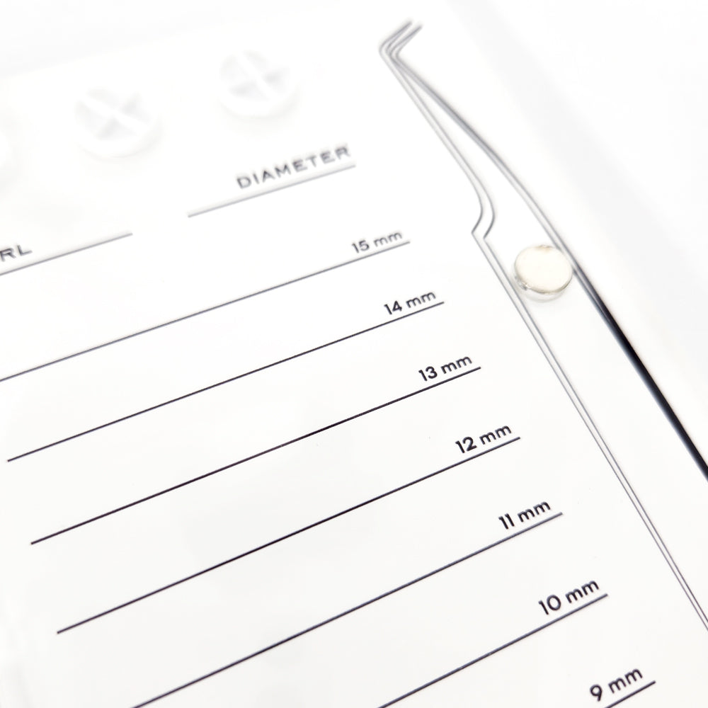 Barneys Acrylic Eyelash Display Tray - White