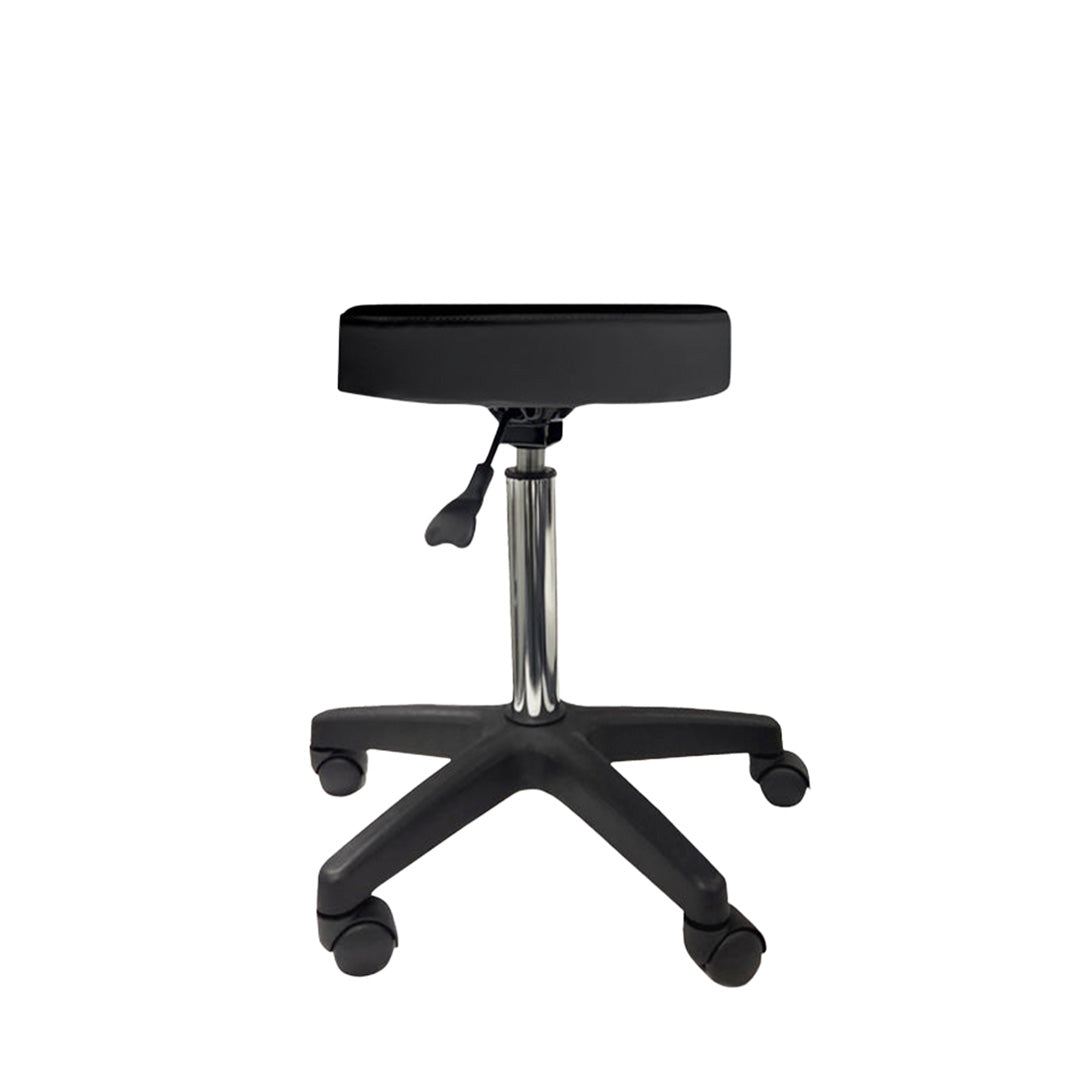 Eden Salon Stool Black Upholstery Black Base