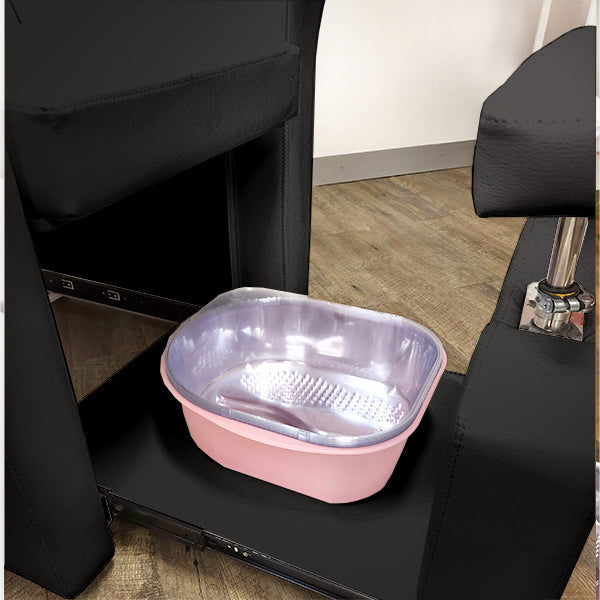 Barneys Mani & Pedi Spa Treatment Chair No Plumbing - Black