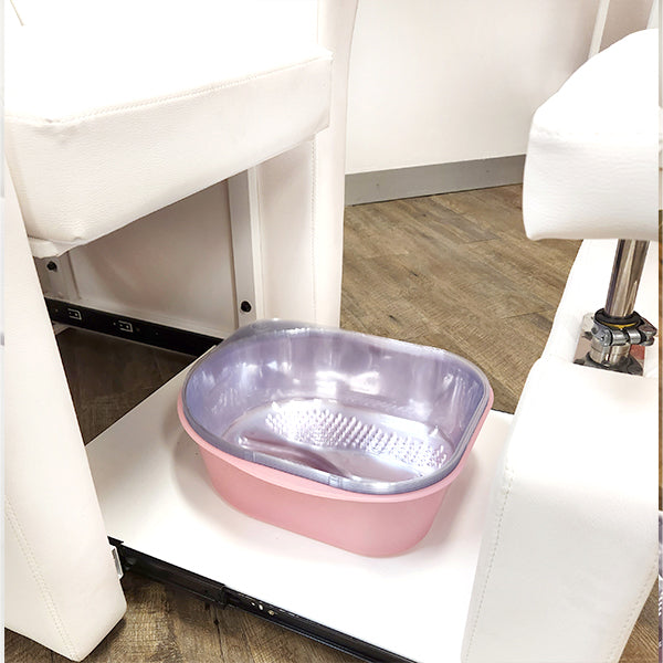 Barneys Mani & Pedi Spa Treatment Chair No Plumbing - White
