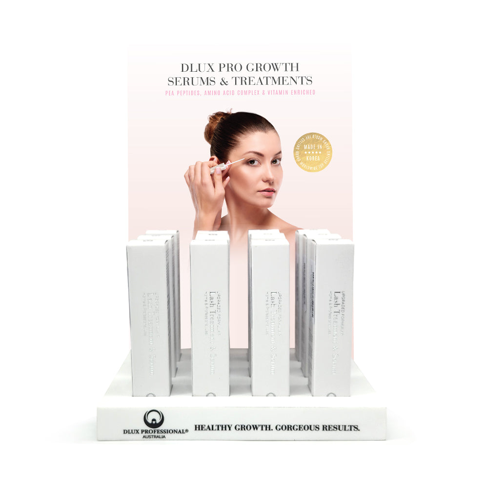DLUX Pro Acrylic Display Stand - Lash Serum - 12 Pieces