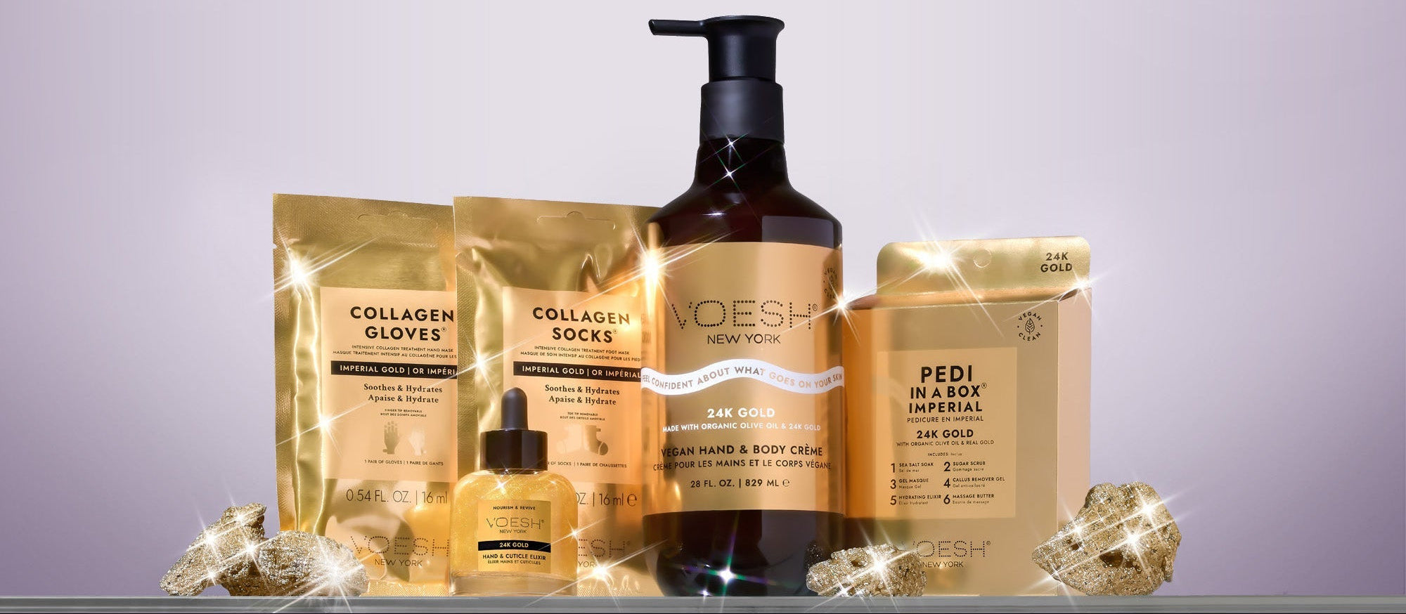 Voesh Imperial 24K Gold Salon Starter Kit