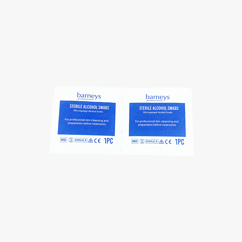 Barneys Alcohol Swabs 70% Isopropyl Alcohol - 200 Pieces