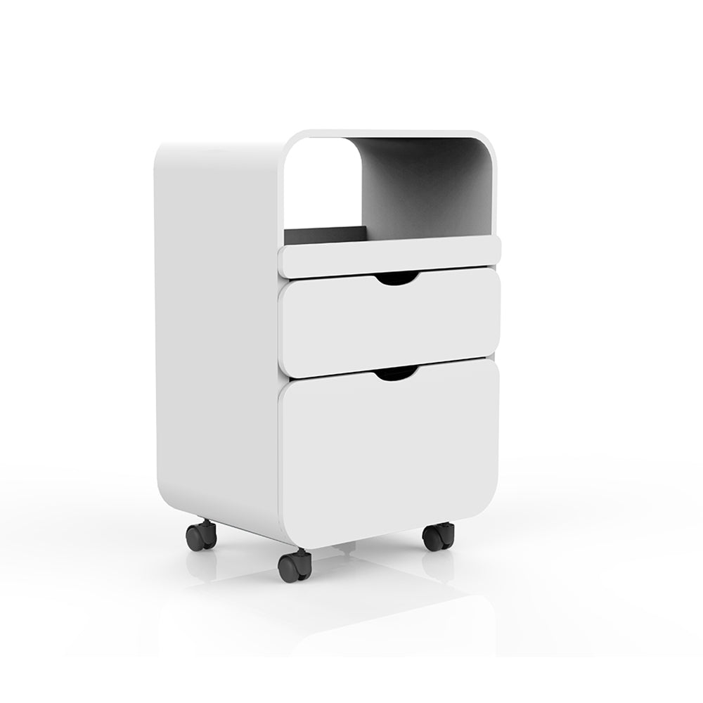 Paris 2 Drawer Beauty Trolley - White - view 2
