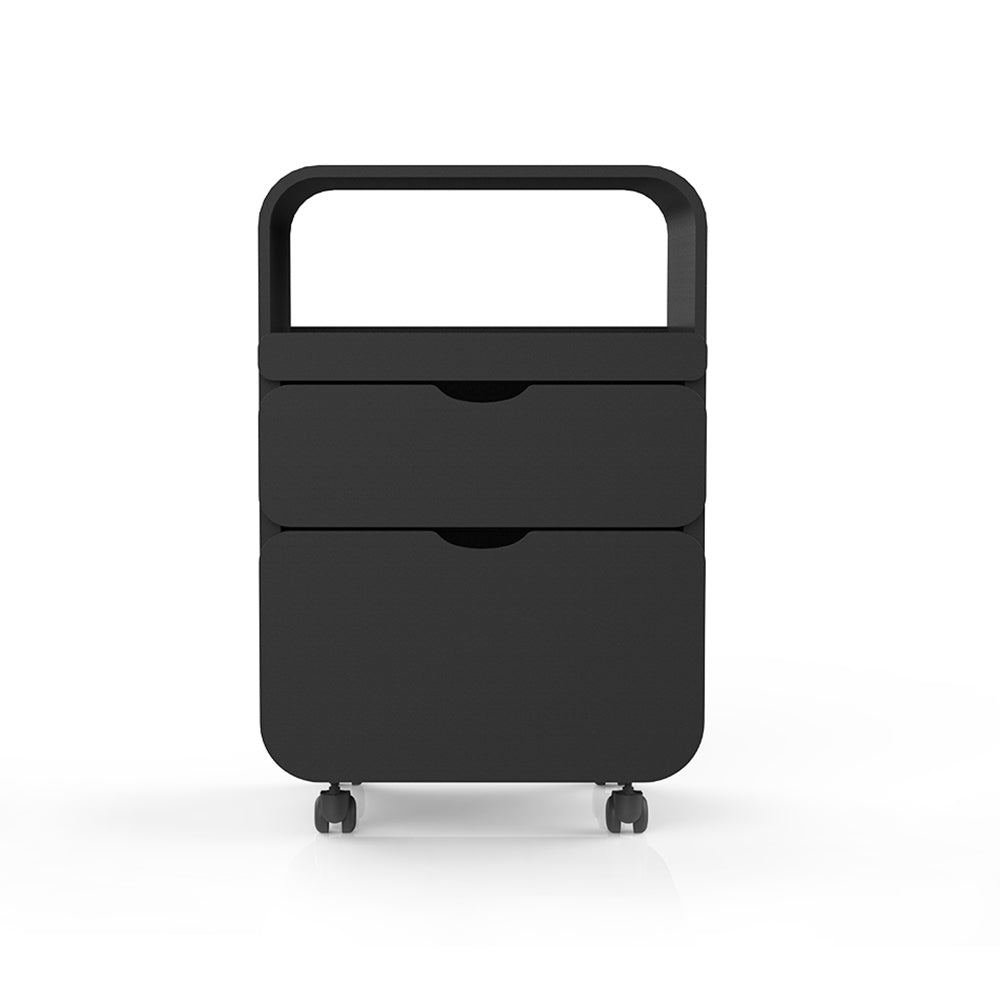 Paris 2 Drawer Beauty Trolley - Black