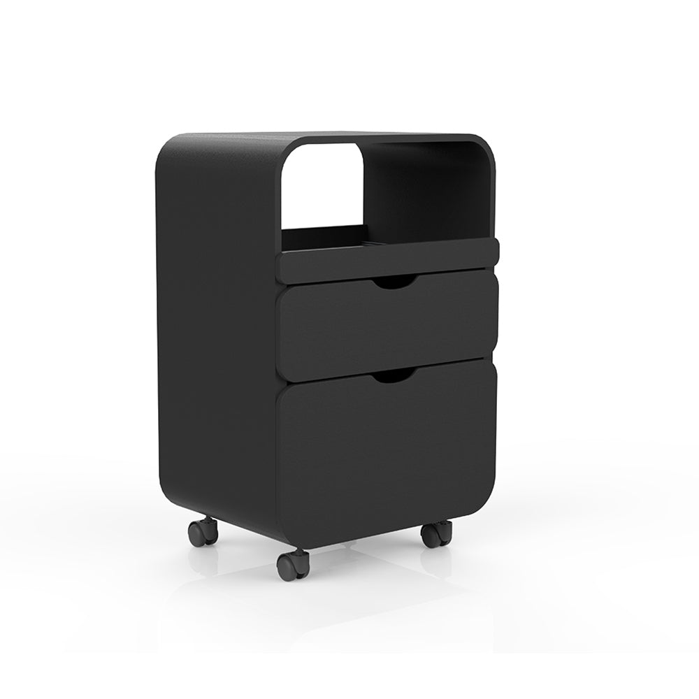 Paris 2 Drawer Beauty Trolley - Black - view 2