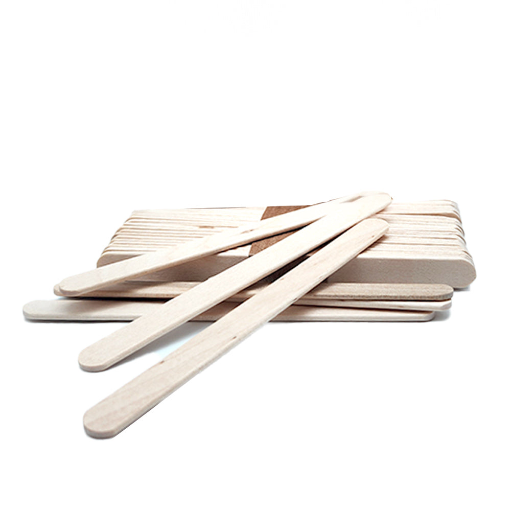 Barneys Disposable Wooden Wax Applicators Small - 100 Pieces