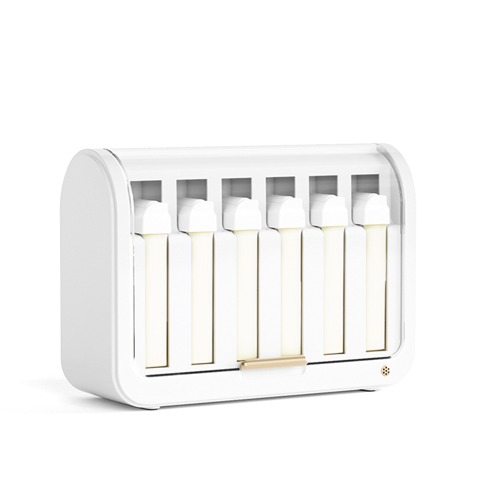 Barneys Multi Wax Cartridge Heater  - Holds 6 Cartridges - White