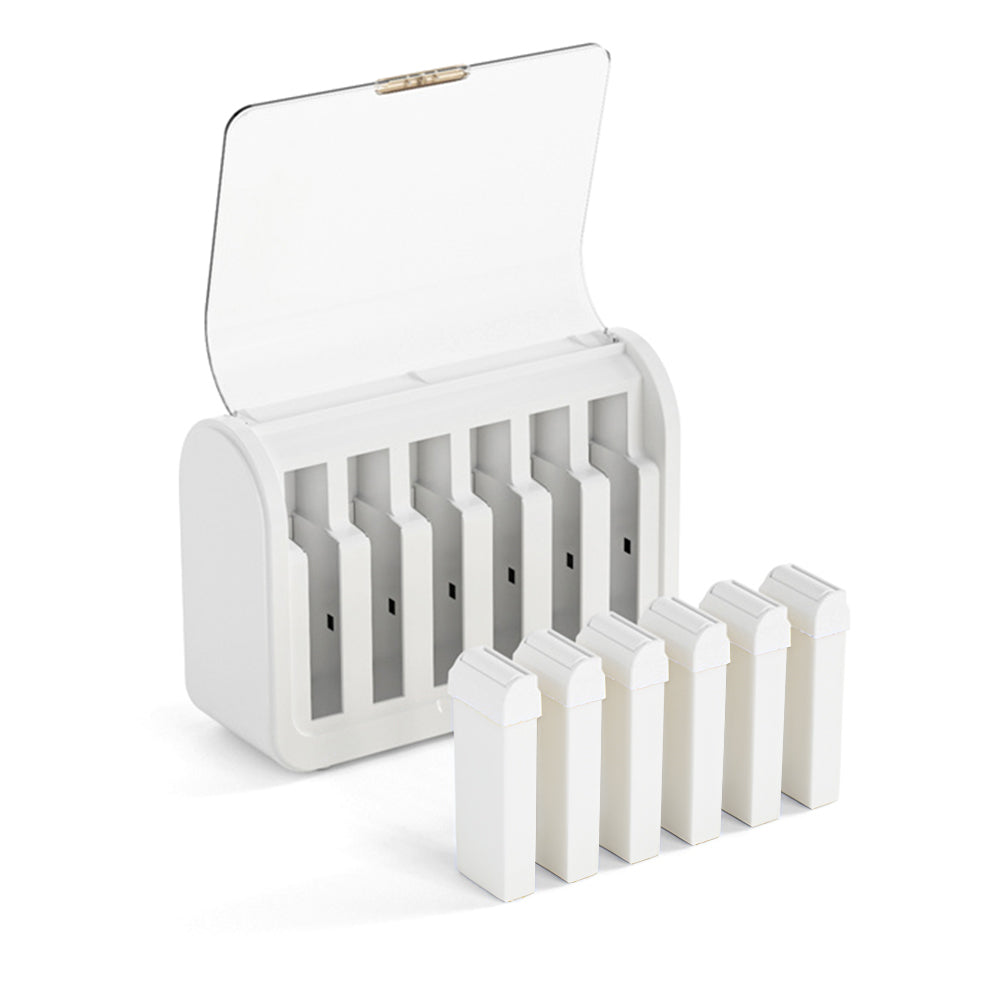 Barneys Multi Wax Cartridge Heater  - Holds 6 Cartridges - White