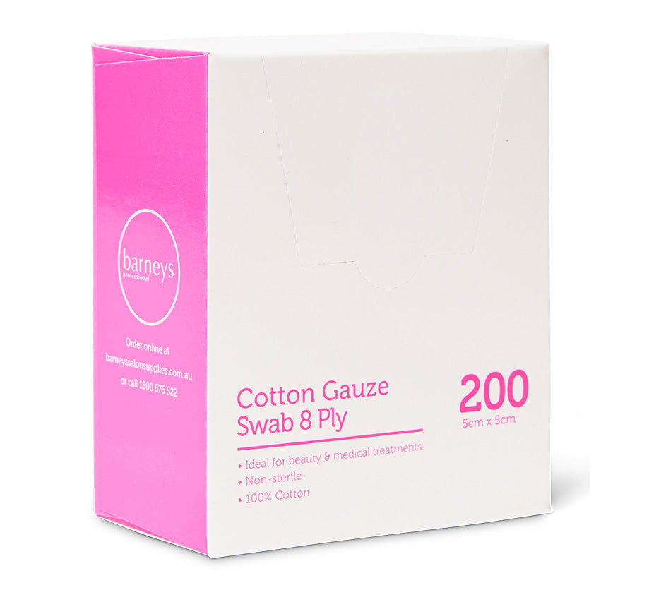 Barneys Gauze Swab 8 Ply 5cm x 5cm - Pack of 200
