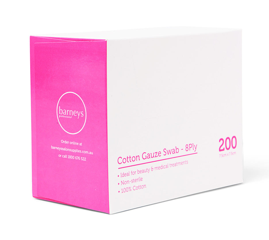 Barneys Gauze Swab 8 Ply 7.5cm x 7.5cm - Pack of 200