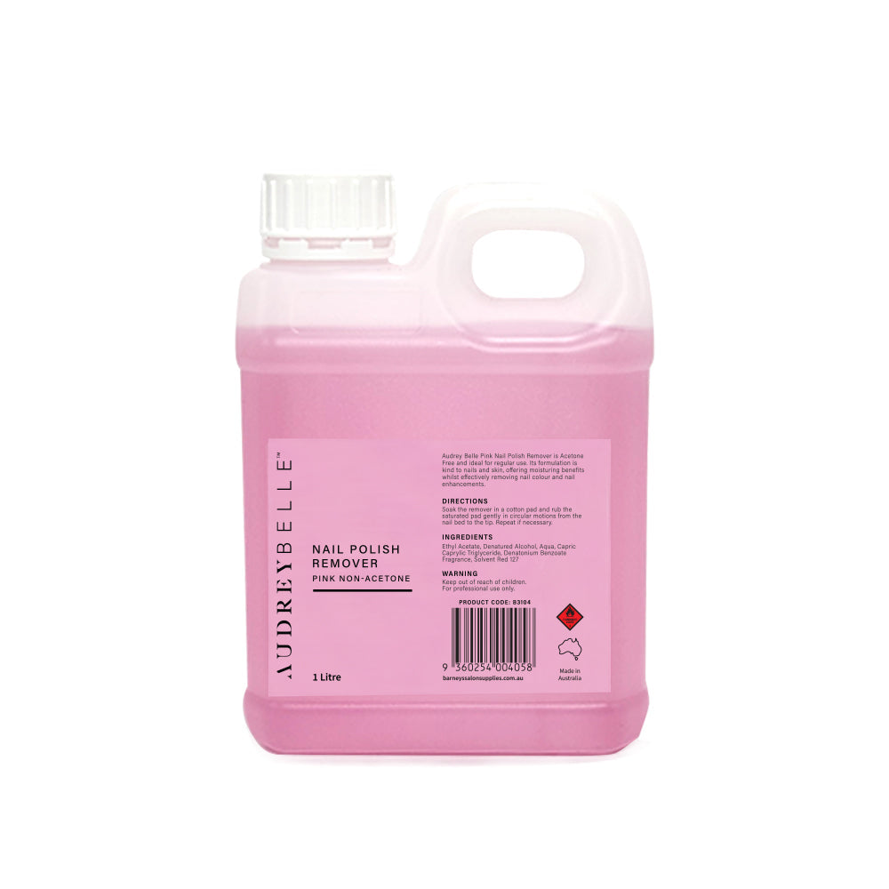 Audrey Belle Nail Polish Remover Pink - Non Acetone
