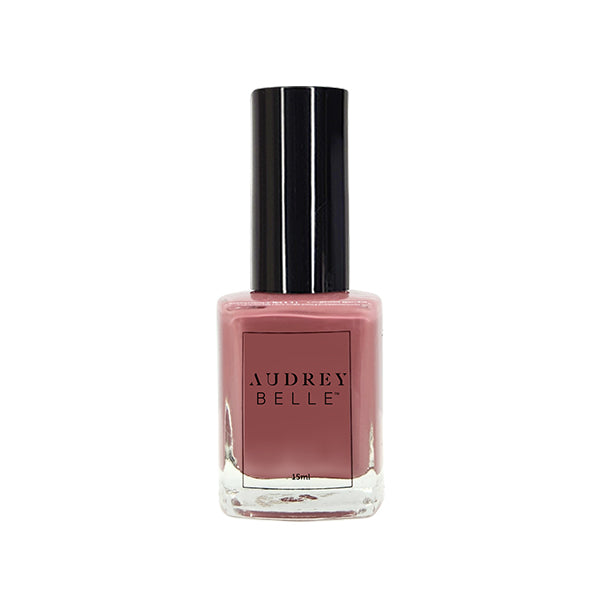 Audrey Belle Vegan Nail Polish 15ml - Ruby's Rose Pink Taupe Crème