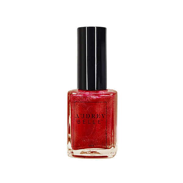 Audrey Belle Vegan Nail Polish 15ml - Poppy Red Shimmer