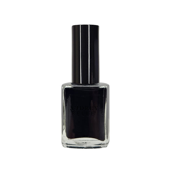 Audrey Belle Vegan Nail Polish 15ml - Ebony Black Crème