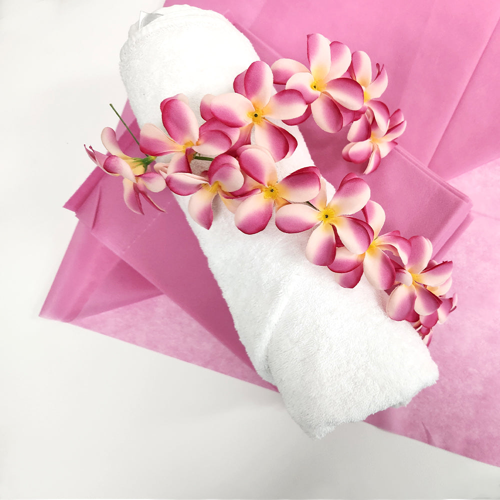 Barneys Disposable Non-Woven Flat Bed Sheet Pink - 100cm x 220cm - 10 Pieces