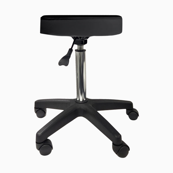 Eden Salon Stool Black Upholstery Black Base