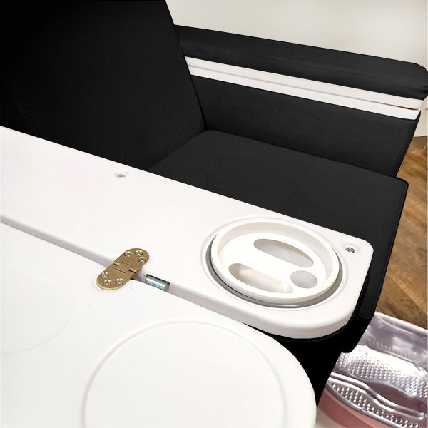 Barneys Mani & Pedi Spa Treatment Chair No Plumbing - Black