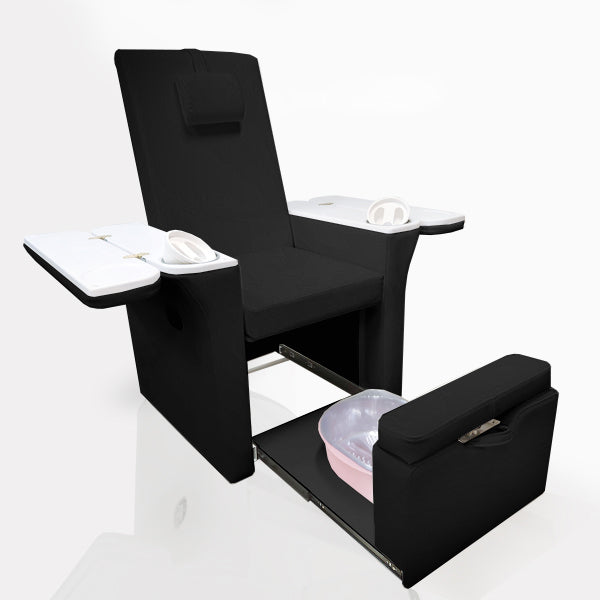 Mani & Pedi Spa Treatment Chair No Plumbing - Black - view 3