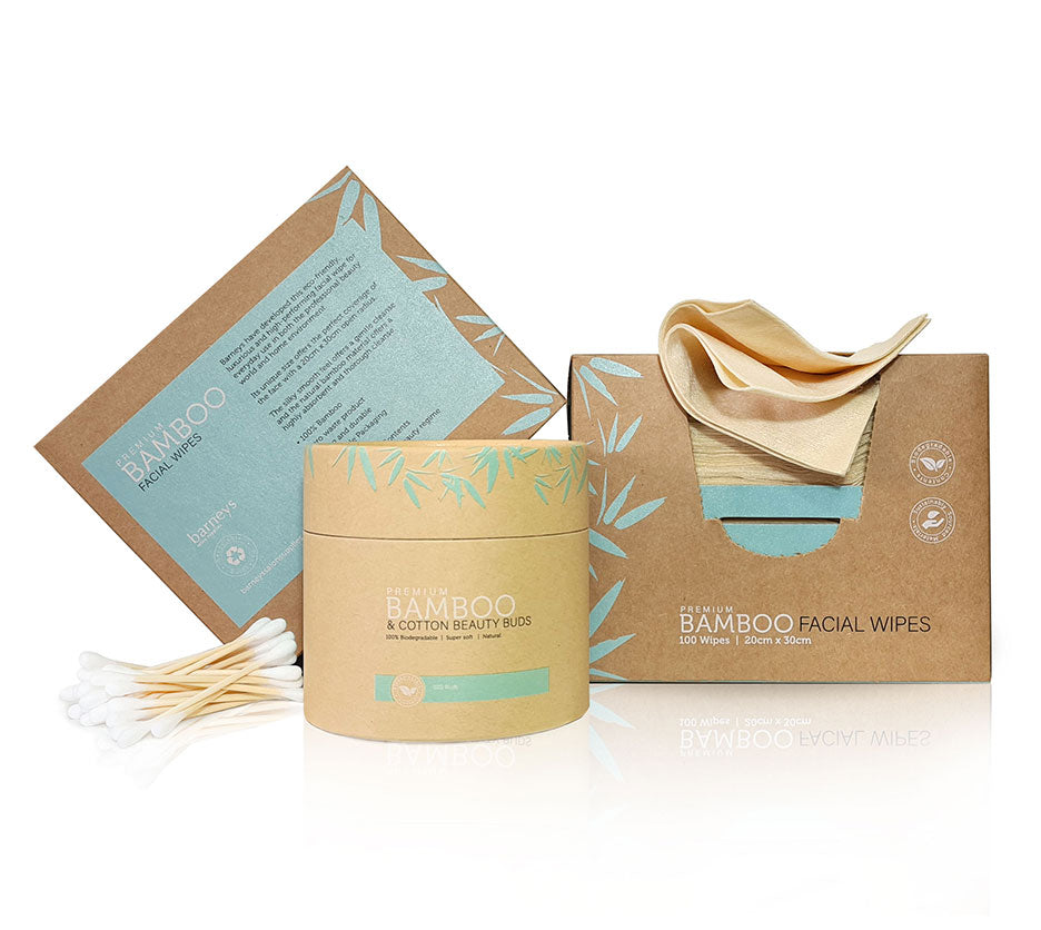 Barneys Bamboo Facial Wipes - Box of 100