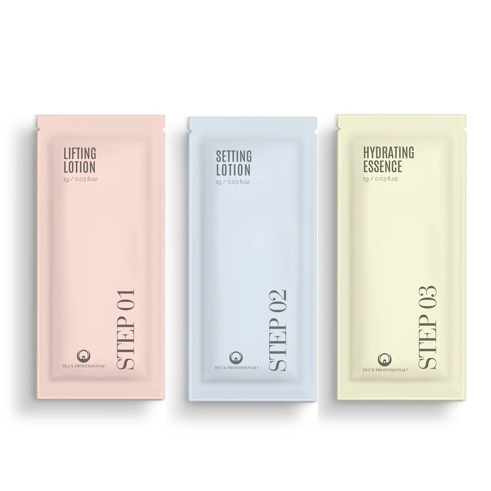 DLUX Pro Illumination Lash Lift Refill Step 1, 2 & 3 - 15 x 1ml Satchets