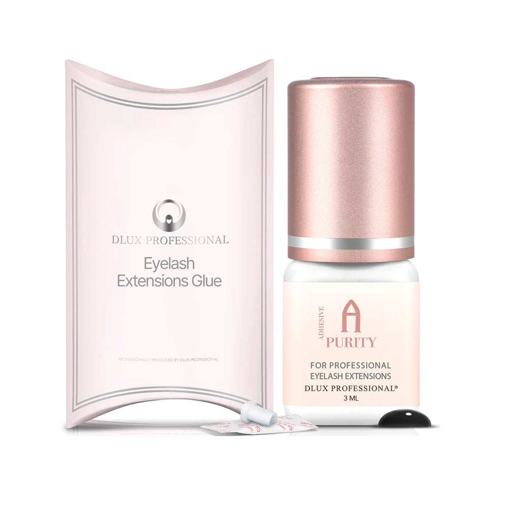 DLUX Pro Purity Eyelash Extension Adhesive - Alpha - Clear - 0.5 Sec - 5ml 3