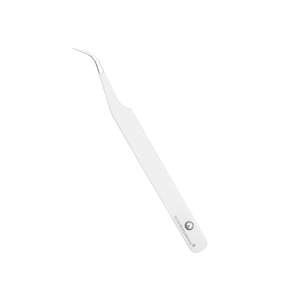 DLUX Pro Iconic Curved Tweezer - White 1