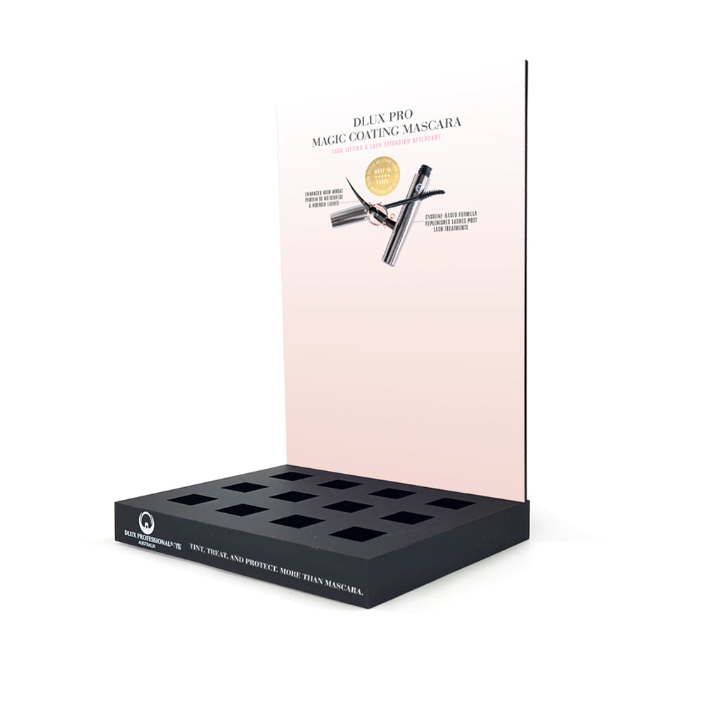 DLUX Pro Acrylic Display Stand - Magic Coating Mascara - Empty