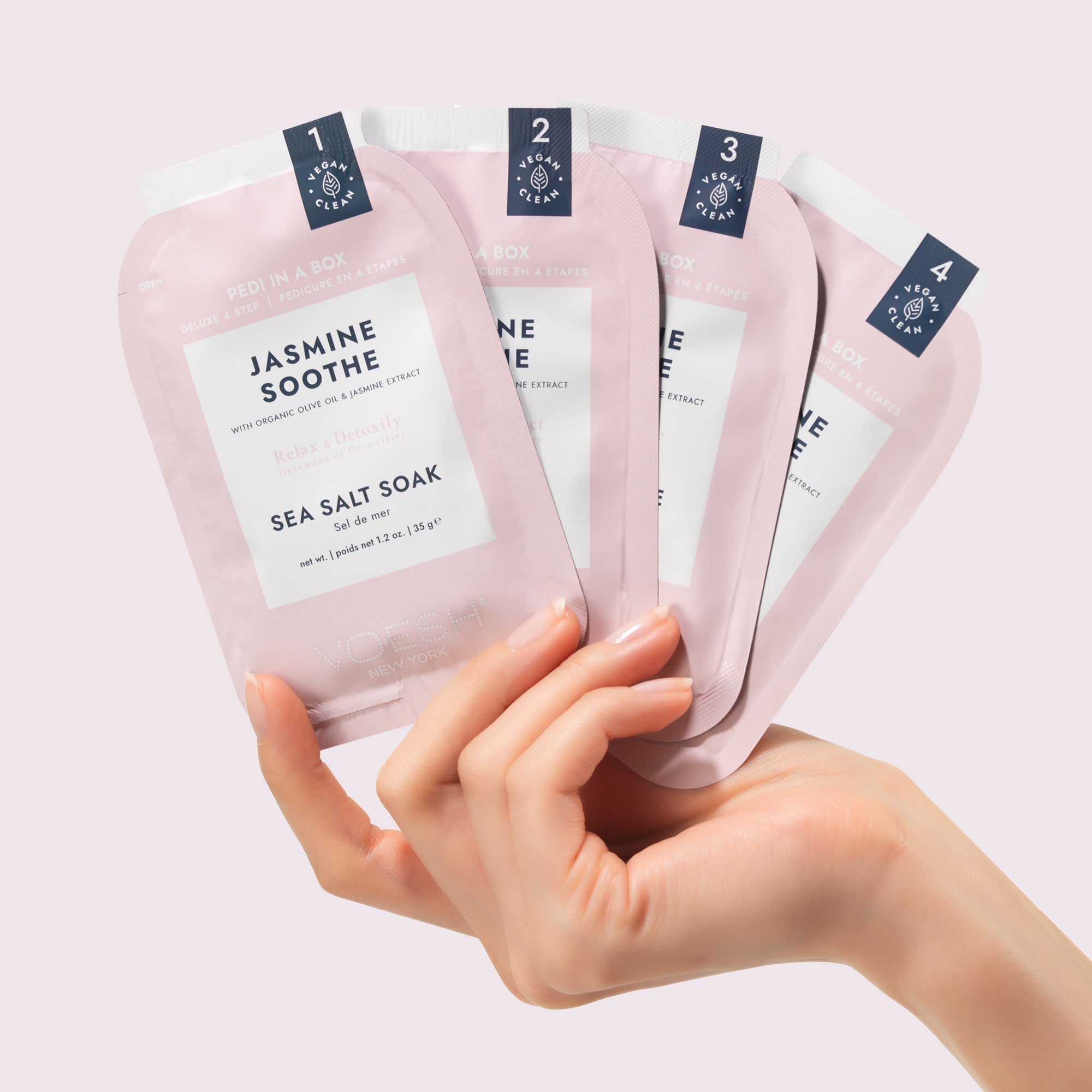 Voesh Deluxe 4 Step Pedi-in-a-Box Jasmine Soothe