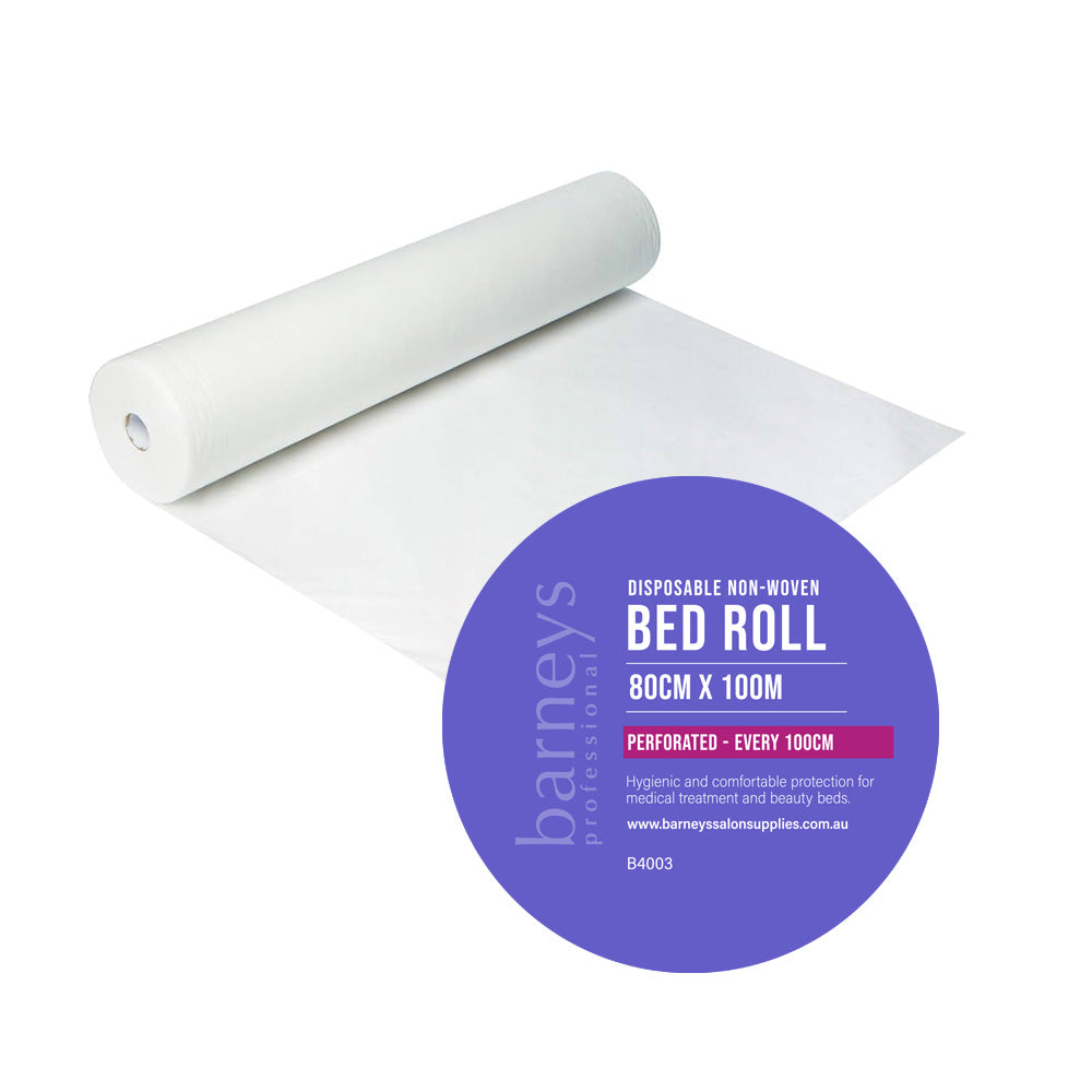 Barneys Disposable Non-Woven Bed Roll - Perforated every metre - 80cm x 100m